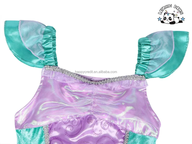 LEZONKIDS - Children's Clothes Summer New Princess Skirt Mermaid Girl Dress Halloween Performance Costume